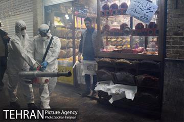 ضدعفونی و پاکسازی بازار تجریش-2 14