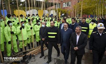 مانور برف روبی در منطقه ۳ تهران 18