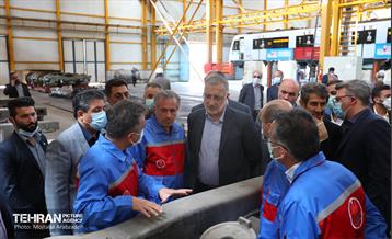 بازدید شهردار تهران از کارخانه واگن سازی 19
