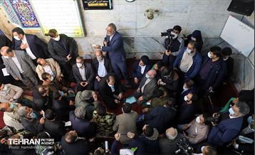 دیدار مردمی شهردار تهران در مسجد امیر المومنین باغ اذری 5