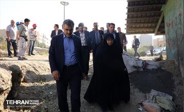 بازدید مدیران شهری از پروژه باغ راه حضرت فاطمه(س) 9