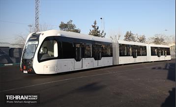 تست تراموای چرخ لاستیکی در تهران 34