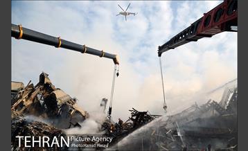 امداد رسانی در حادثه پلاسکو 16