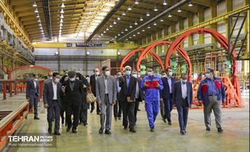 بازدید نمایندگان وزارت کشور از کارخانه واگن سازی تهران 5