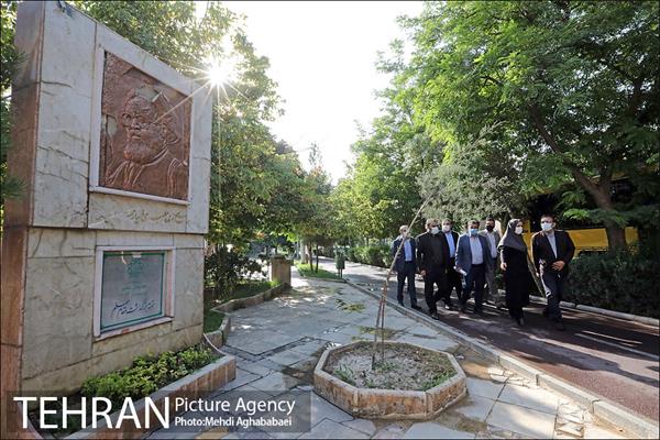 بازدید رییس سازمان بازرسی از  پروژه های منطقه هشت 2