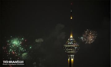 نور افشانی پایتخت از فراز برج میلاد  7