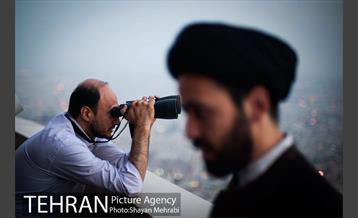 استهلال هلال ماه شوال از فراز برج میلاد تهران 37