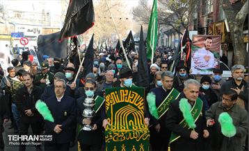 تشییع پیکر شهید گمنام در منطقه ۱۰