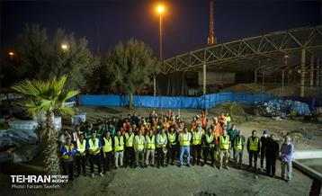 خدمات رسانی شهرداری منطقه 5 در پایانه مرزی مهران 5