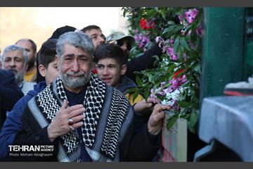 تشییع پیکر شهدای مدافع حرم در شهرک شهید محلاتی 24