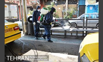 ضدعفونی معابر سطح شهر  15