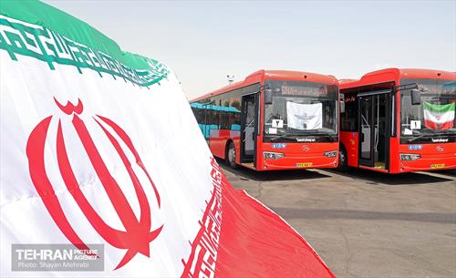رونمایی از ۱۰۰ دستگاه اتوبوس ناوگان حمل و نقل عمومی شهر تهران 60