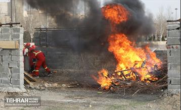 تمرین سراسری زلزله در بوستان ولایت 18