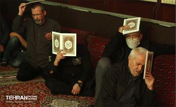 مراسم احیا شب ۲۳ ماه رمضان و تشییع شهید گمنام در حسینیه یرکی های مقیم تهران 8