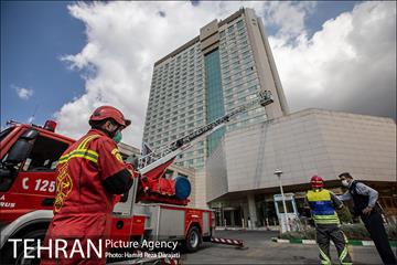 مانور عملیات آتش نشانی در شمال تهران 25