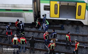 برخورد دو قطار متروی کرج - تهران 11