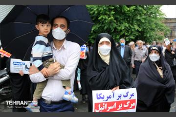 نماز جمعه و راهپیمایی روز قدس در منطقه کن
