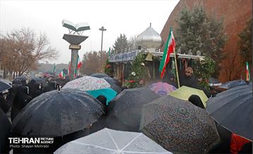 مراسم تشییع و تدفین شهید گمنام در بوستان ولایت 3