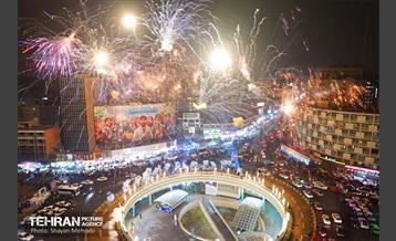 نورافشانی میدان ولیعصر(عج) به مناسبت نیمه شعبان 10