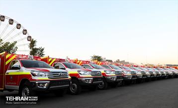 رونمایی از تجهیزات جدید سازمان آتش نشانی تهران  15