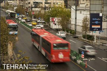 ترافیک تهران در یک روز بارانی 20