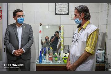 بازدید رئیس سازمان مدیریت بحران شهرداری تهران از گرمخانه خاوران 23