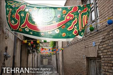 آذین بندی محله عودلاجان برای جشن نیمه شعبان 11