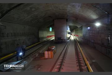 تست گرم بخش شمالی خط ۶ مترو تهران 14