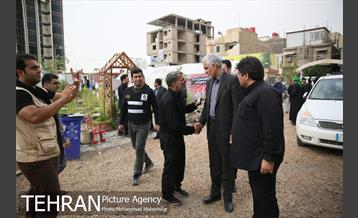 حضور سیدمحمدعلی افشانی شهردار تهران در جمع نیروهای خادم الحسین(ع) در شهر کربلا 9