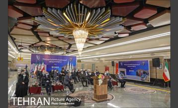 مراسم بهره برداری از ایستگاه برج میلاد 33