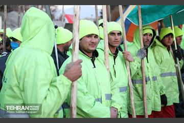 تمرین عملیات برف‌روبی در منطقه ۳  42