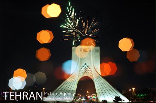 نور افشانی آسمان تهران به مناسب عید سعید فطر 9