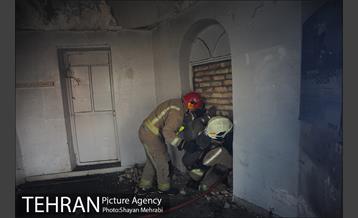 مانور آتش نشانی در شرکت اتوبوسرانی 24