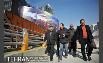 بازدید مدیر عامل متروی تهران از پروژه ایستگاهی میدان ولیعصر 26