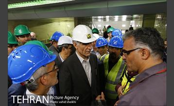 بازدید شهردار تهران از خط ۷ مترو  23
