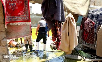 امدادرسانی تیم مدیریت بحران تهران به مناطق سیل‌زده سیستان و بلوچستان 17