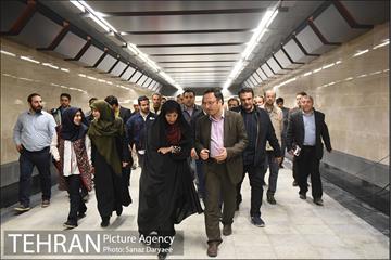 بازدید اعضا شورای شهر تهران از خط ۶ مترو 37