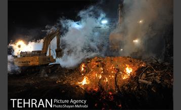 هفتمین روز آواربرداری ساختمان پلاسکو-3 5