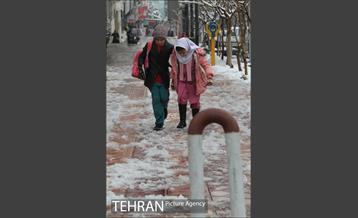 بارش برف در تهران 9