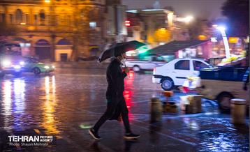 بارش باران زمستانی در تهران 15