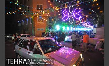 خیابان های تهران در شب میلاد امام زمان (عج) 9
