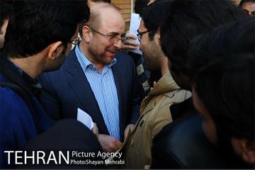 حضور شهردار تهران در دانشگاه شهید بهشتی در روز دانشجو 26
