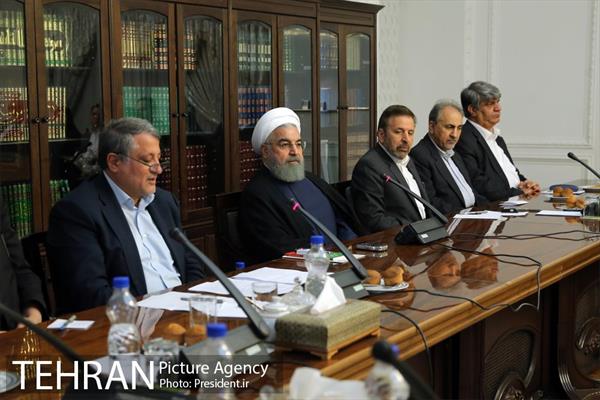 دیدار دکتر نجفی و اعضای شورای شهر تهران با رئیس جمهور 12