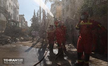 حمله موشکی رژیم صهیونیستی به یک ساختمان در محله شهرآرا 7