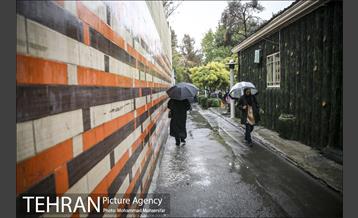 بارش باران پاییزی در تهران 4