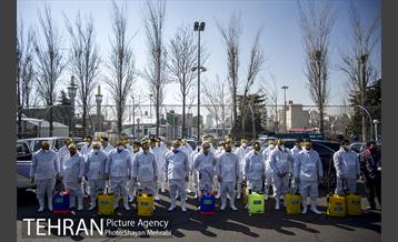 ضدعفونی و پاکسازی بازار تجریش 3