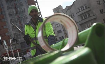 خدمات شهرداری تهران در پایان راهپیمایی ۲۲ بهمن 16