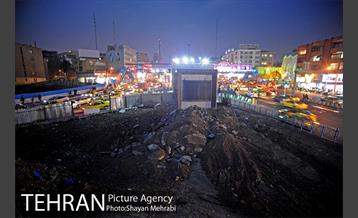 هم‌اکنون؛ جمع‌آوری کارگاه عمرانی میدان هفت تیر 16