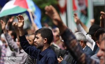 تجمع ضد اسرائیلی در میدان فلسطین 5