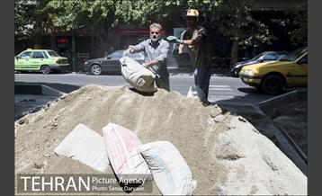 بازسازی سنگ فرش های بلوار کشاورز‎ 8